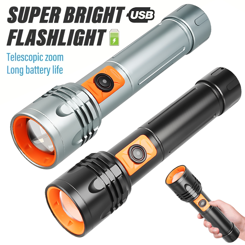 Outdoor Lighting Lanterns - مصباح يدوي LED عالي الطاقة USB