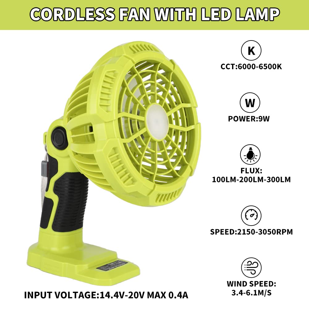 Outdoor Lighting Jobs - مراوح إضاءة ليد محمولة لاسلكية ،