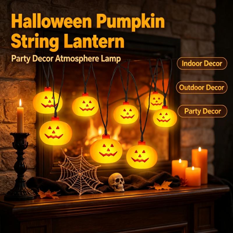 Outdoor Lighting Lanterns - أضواء زينة على شكل قرع الهالوين