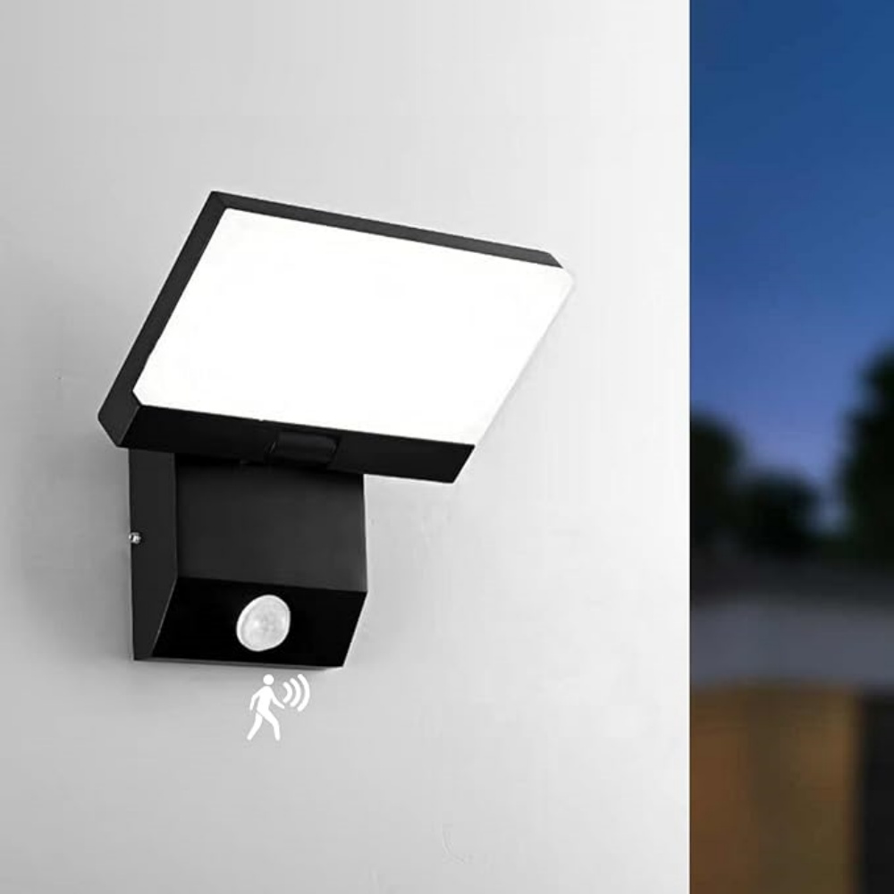 Outdoor Lighting Hardwired - إضاءة الجدار الخارجي 180 ° مصباح