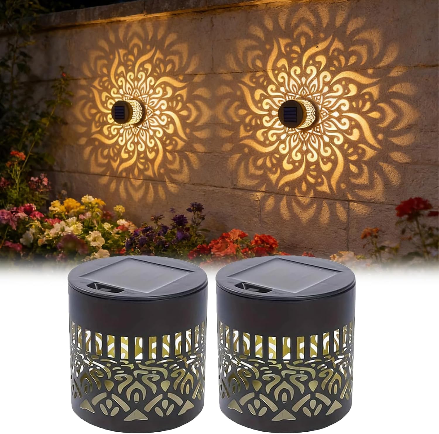 Outdoor Lighting Driveway - مجموعة من 2 مصابيح حديقة تعمل