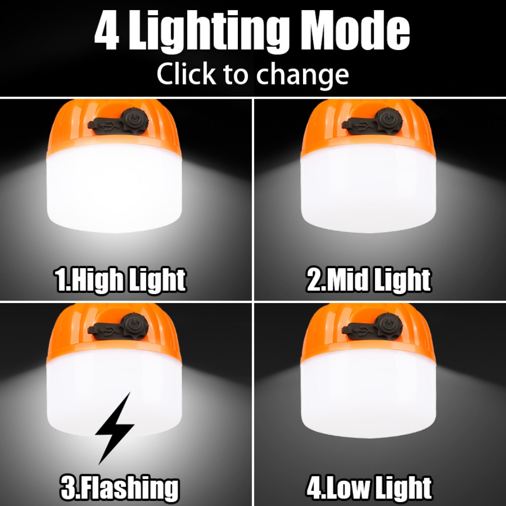 مصباح تخييم محمول صغير مع 4 أو - مراجعة Outdoor Lighting Lanterns وسعره