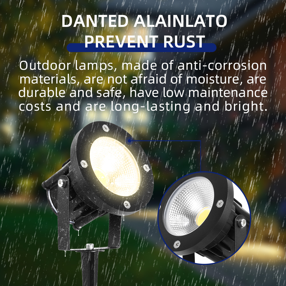 مصباح حديقة LED GU10، إضاءة خا - مراجعة Outdoor Lighting Diy وسعره