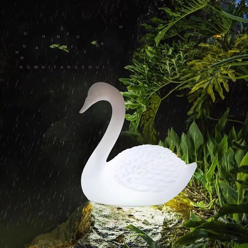 زينة البجع المضيئة المقاومة لل - مراجعة Outdoor Lighting Diy وسعره