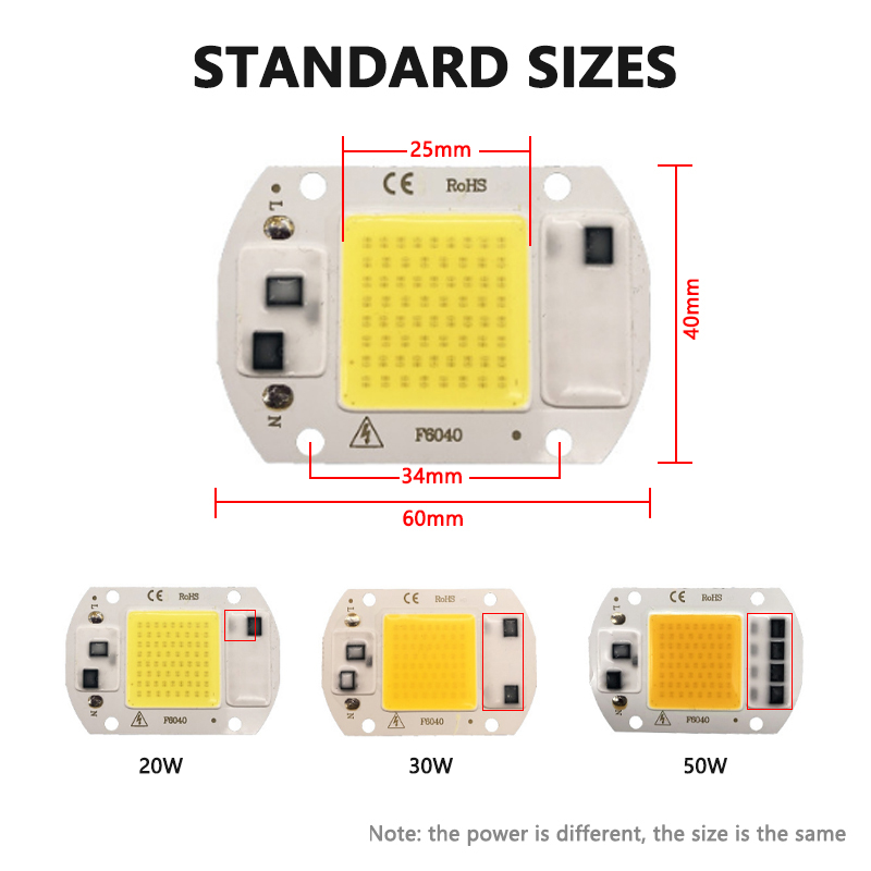 3000K 6000K LED COB رقاقة ضوء  - مراجعة Outdoor Lighting Diy وسعره