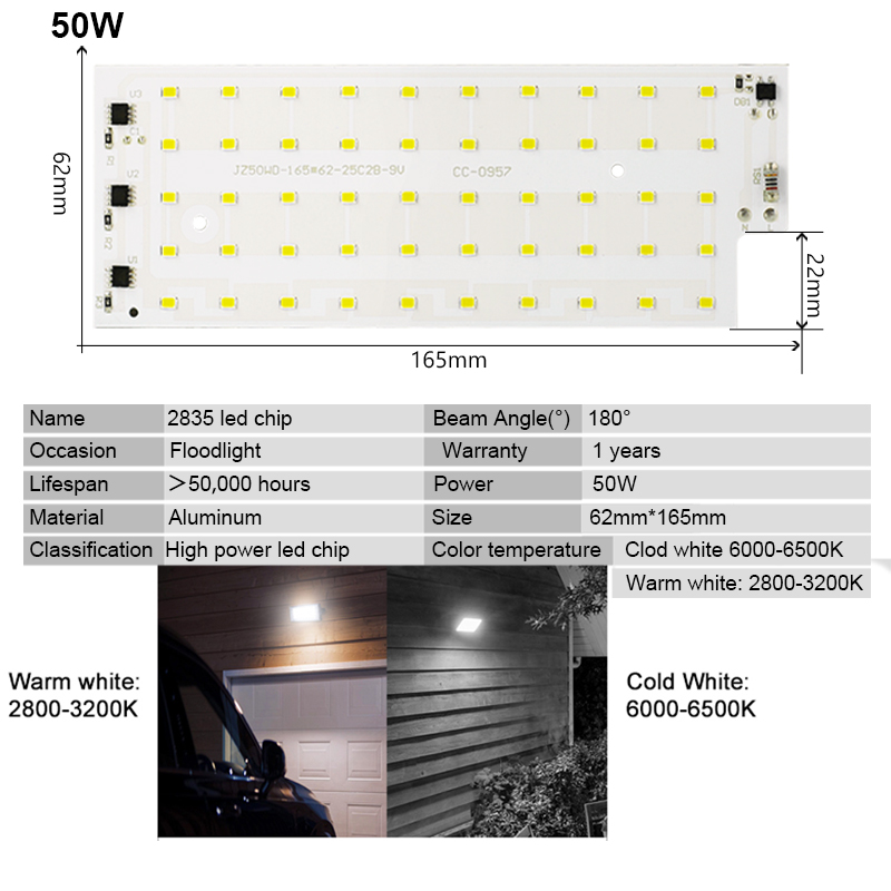 2 قطعة/الوحدة 50 واط LED حبيبا - مراجعة Outdoor Lighting Diy وسعره