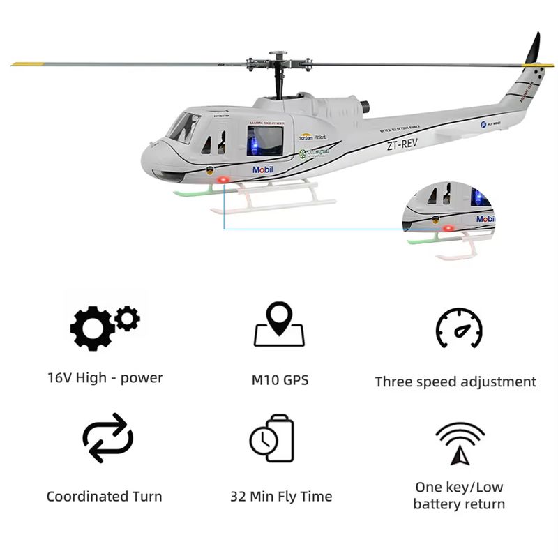 طائرة هليكوبتر FLYWING UH1 تعم - مراجعة Outdoor Lighting Cable Uk وسعره