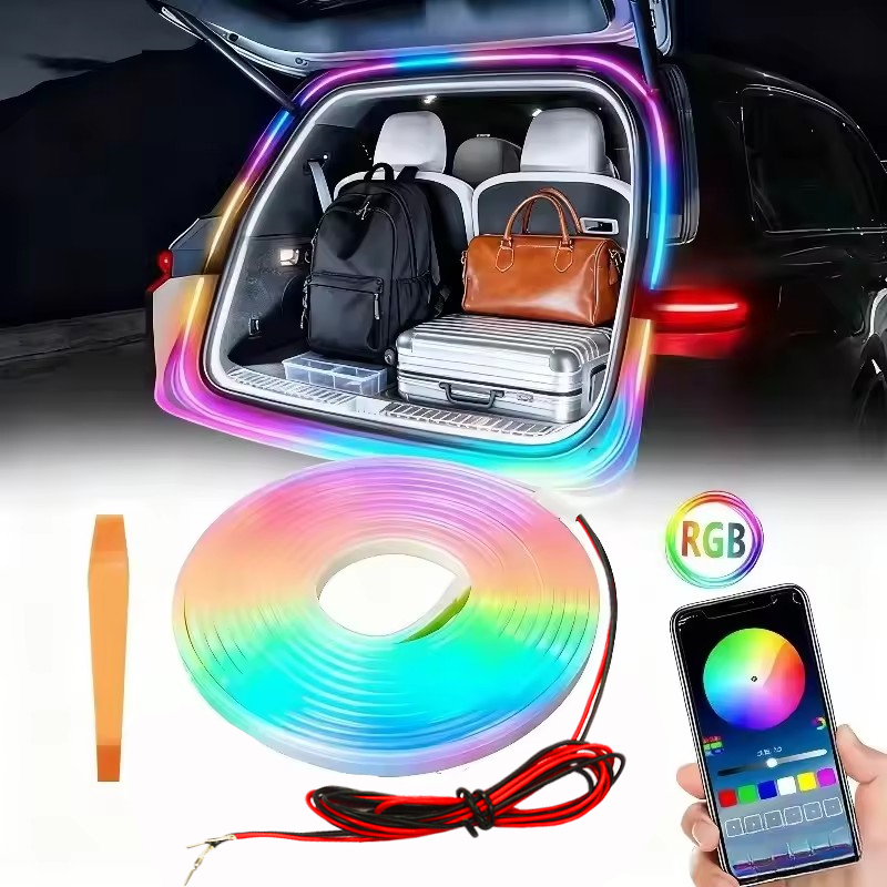شريط إضاءة LED RGB لصندوق السي - مراجعة Outdoor Lighting Strip وسعره