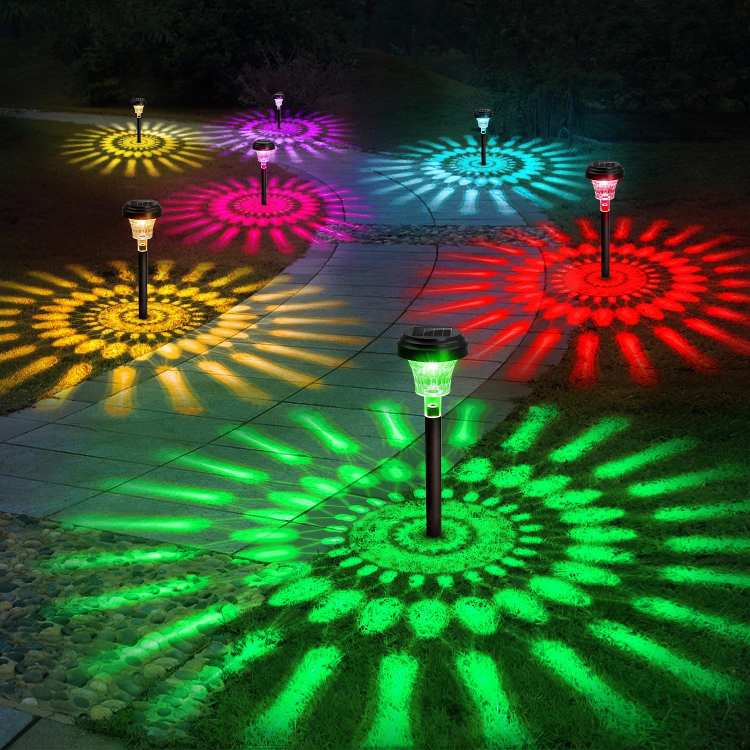أضواء المسار الشمسية في الهواء - مراجعة Outdoor Lighting Driveway وسعره